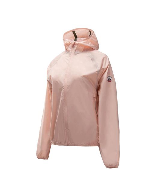 J.O.T.T Jassen ,Roze ,Lichtgewicht Jas Met Capuchon in het Pink