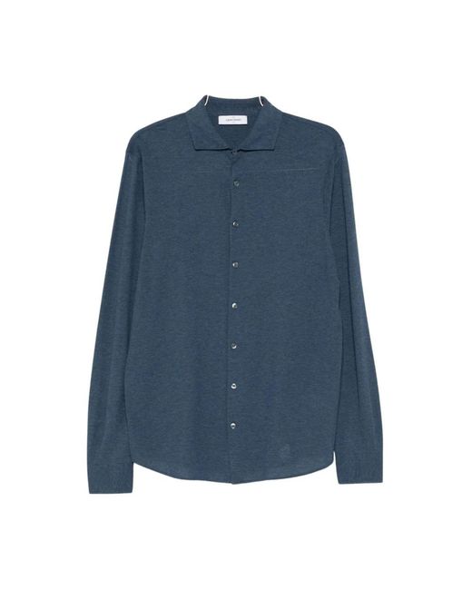 Gran Sasso Blue Casual Shirts for men
