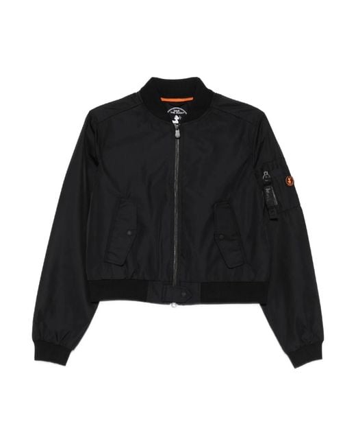 Save The Duck Black Bomber Jackets