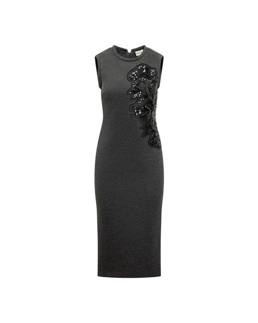 Midi Dresses P.A.R.O.S.H. de color Black