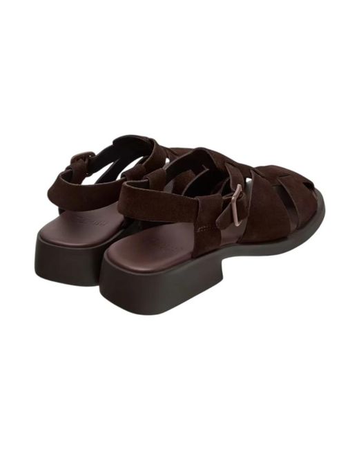 Camper Brown High Heel Sandals