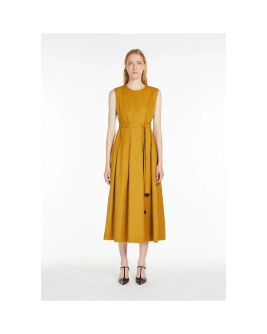 Max Mara Yellow Midi Dresses