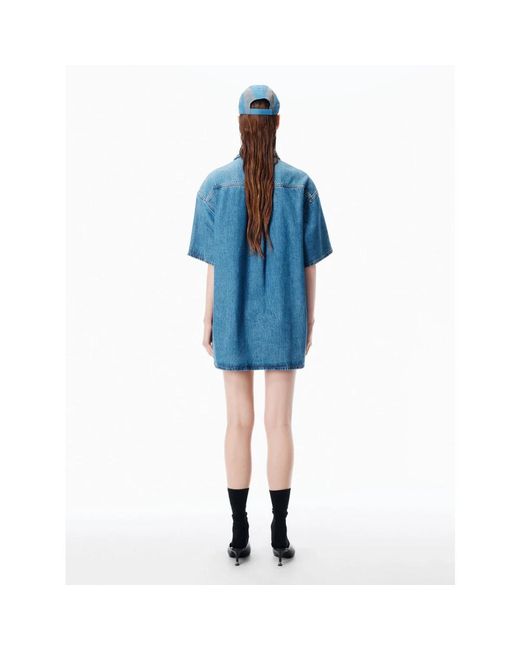 Alexander Wang Blue Shirt Dresses