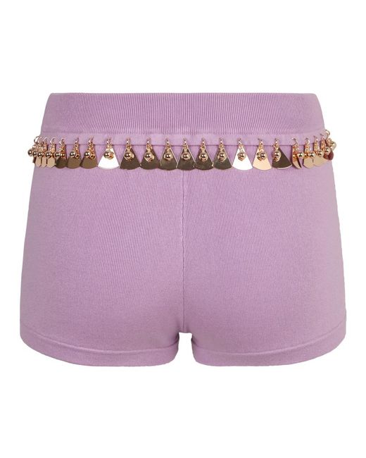 Rabanne Short Shorts in het Purple
