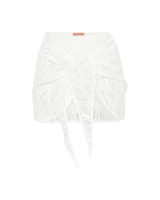 Short skirts Ermanno Scervino de color White