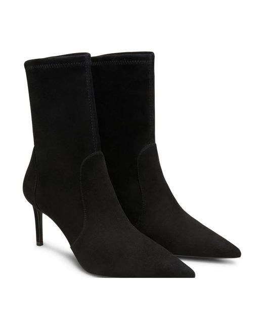 Stuart Weitzman Black Heeled Boots