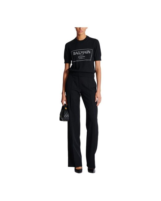 Balmain Black T-Shirts