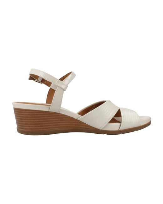 Geox White Stylische wedges