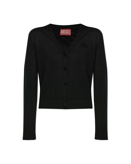 DIESEL Truien & Vesten ,Zwart ,Wol Cardigan M-Alima in het Black