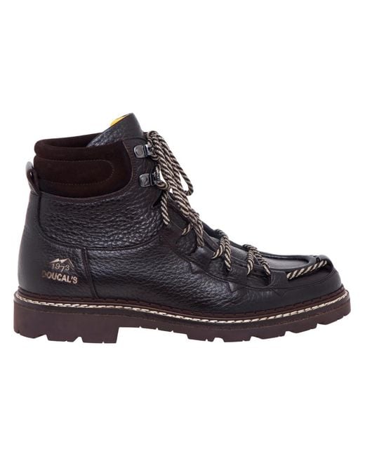 Doucal's Schnürstiefel in Black für Herren