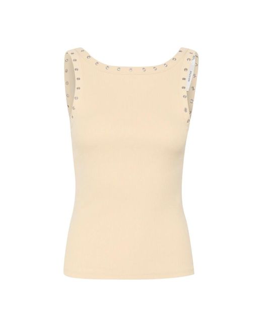 Sleeveless Tops di Gestuz in Natural