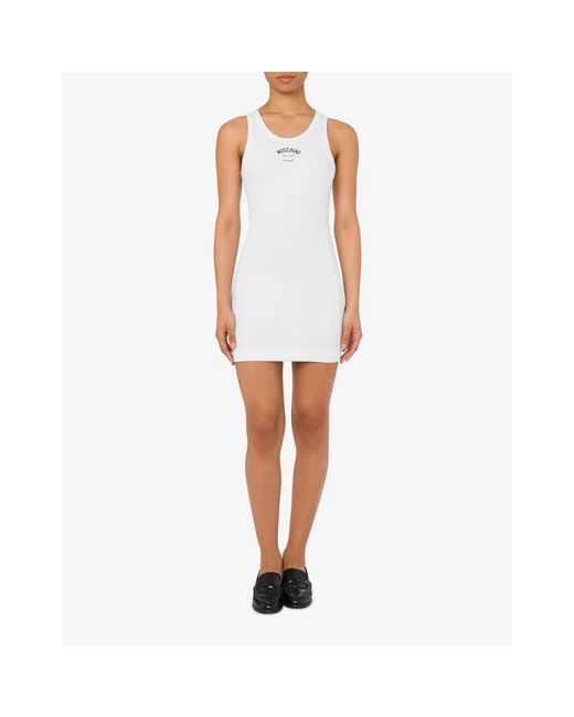 Moschino White Short Dresses