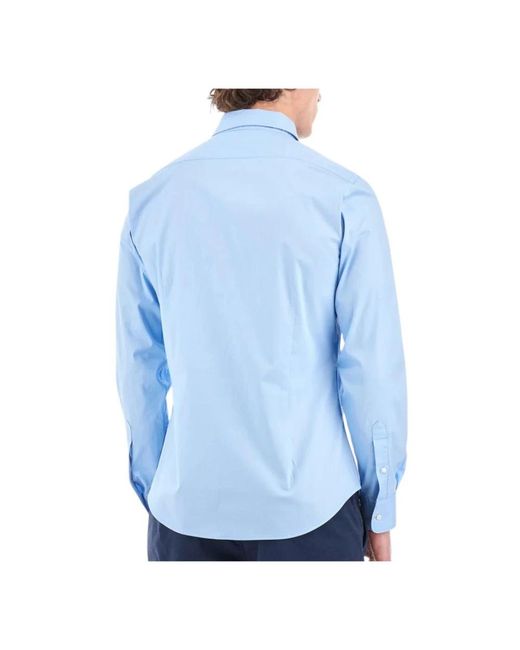 La Martina Blue Casual Shirts for men