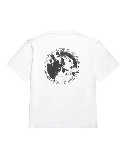 Canada Goose White T-Shirts for men