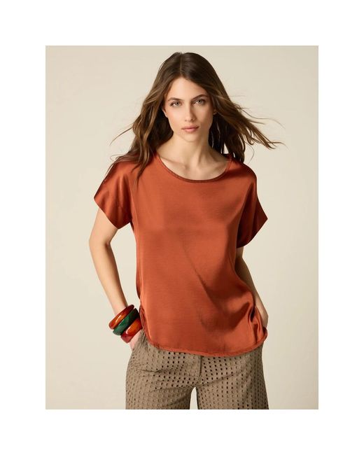 Blouses Oltre de color Orange