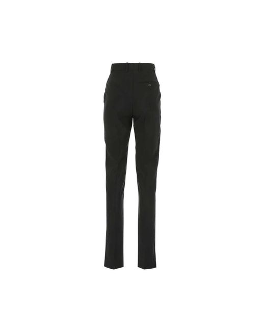 McQueen Wool Cigarette Pant in het Black