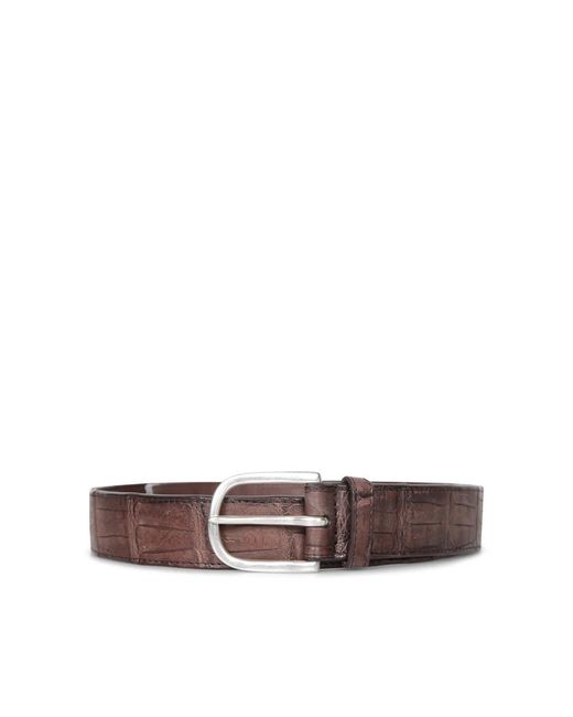 Orciani Brauner Ledergürtel Herren Accessoires in Brown für Herren