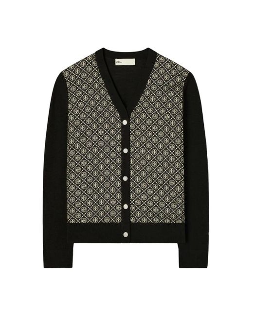 Cardigans Tory Burch en coloris Black