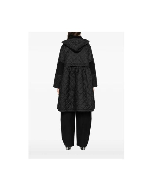 Barbour Jassen ,Zwart ,Polyester Lqu 1890 Peplum Longline Gewatteerde Jas in het Black