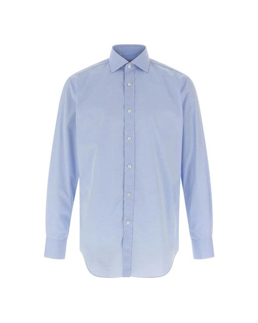 Brioni Blue Casual Shirts for men