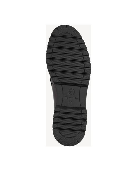 Tamaris Black Braune Flache Slip-Ons Mit Memory Foam
