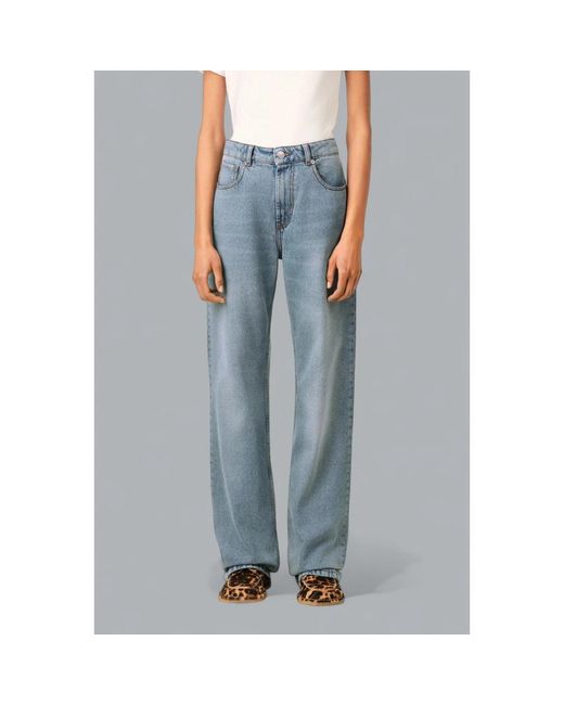 Straight Jeans AMI de color Blue