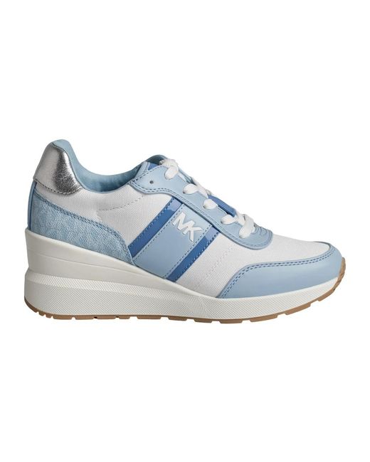 Michael Kors Blue Lässige High-Top-Sneaker Für Frauen