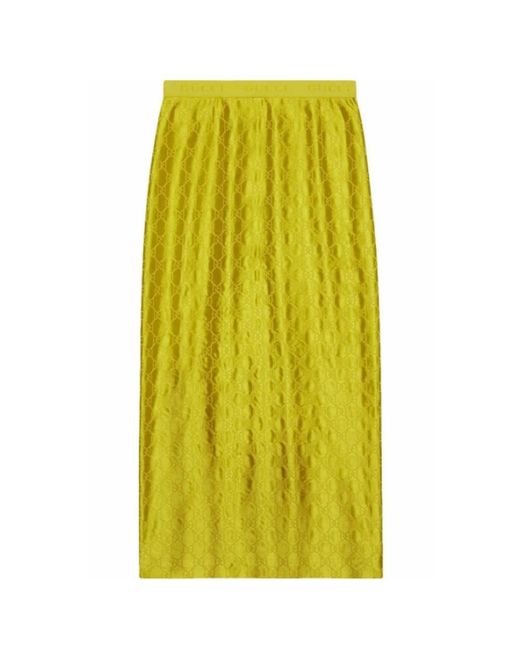 Gucci Green Midi Skirts