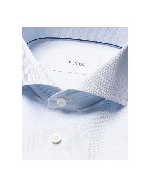 Eton of Sweden Blue Formal Shirts for men