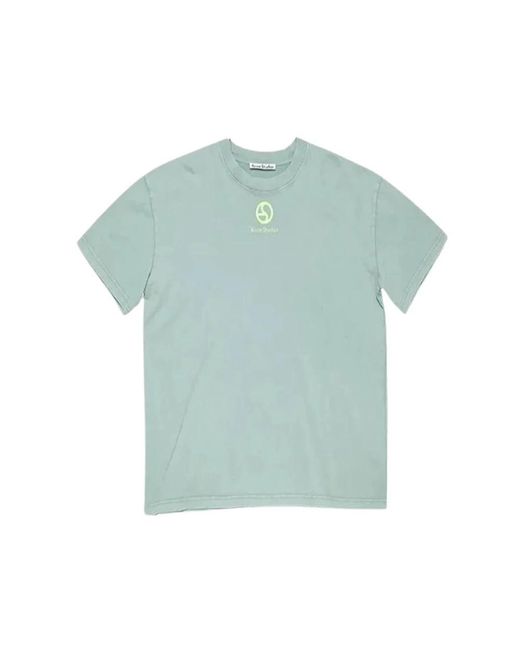 Acne T-Shirts in het Blue voor heren