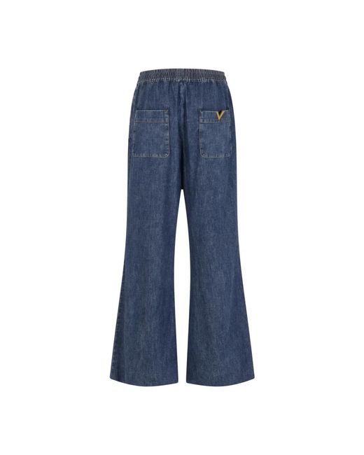 Valentino Blue Wide Trousers