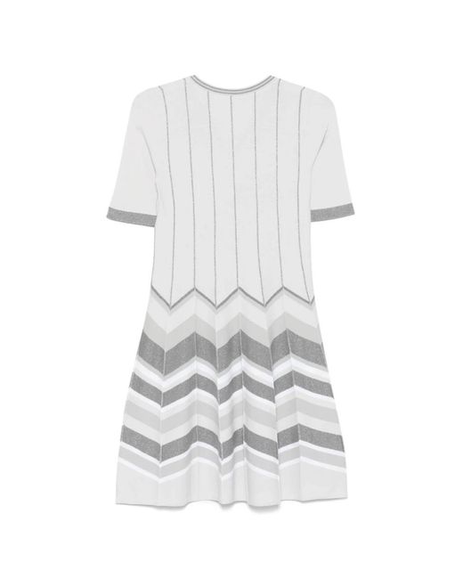 D.exterior White Short Dresses