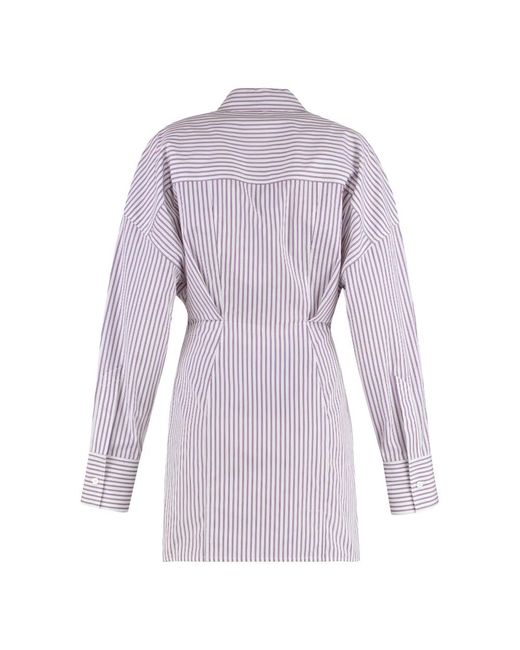The Attico Shirt Dresses in het Purple