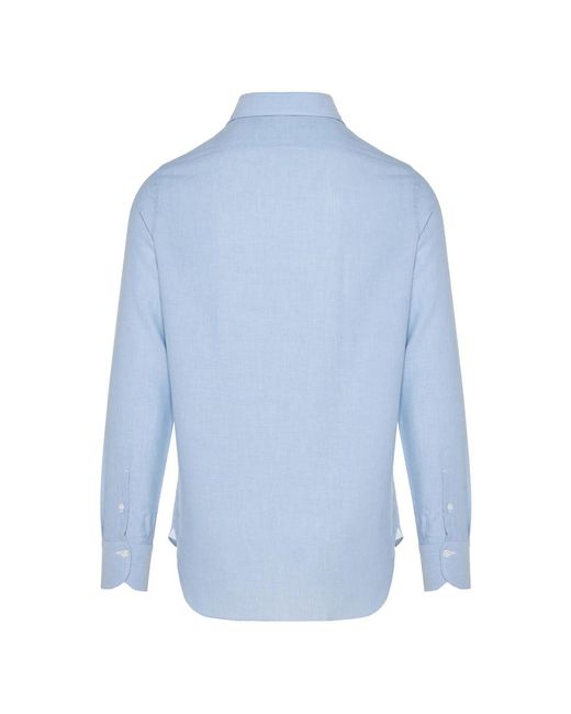 Formal Shirts di Finamore 1925 in Blue da Uomo