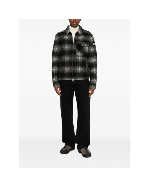 Light Jackets Moncler de hombre de color Black
