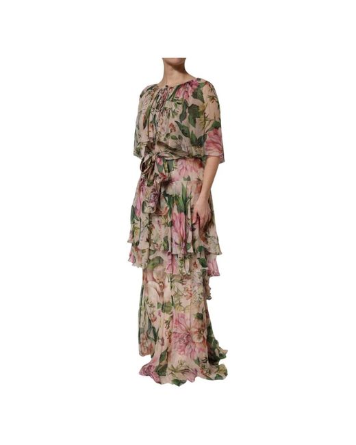 Dolce & Gabbana Brown Maxi Dresses