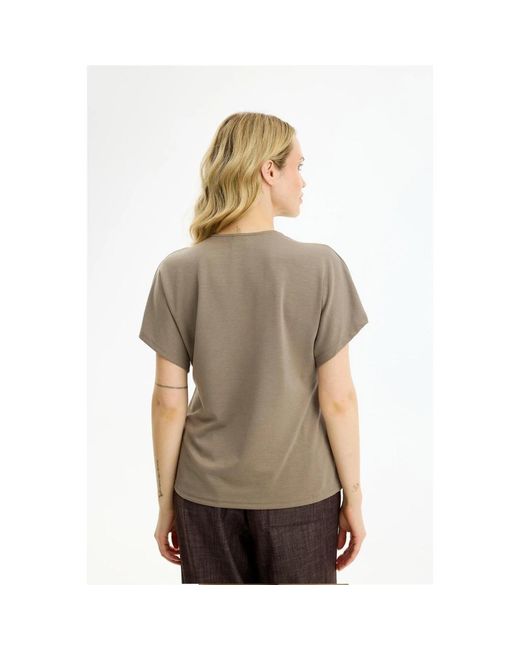 Blouses iN FRONT de color Brown