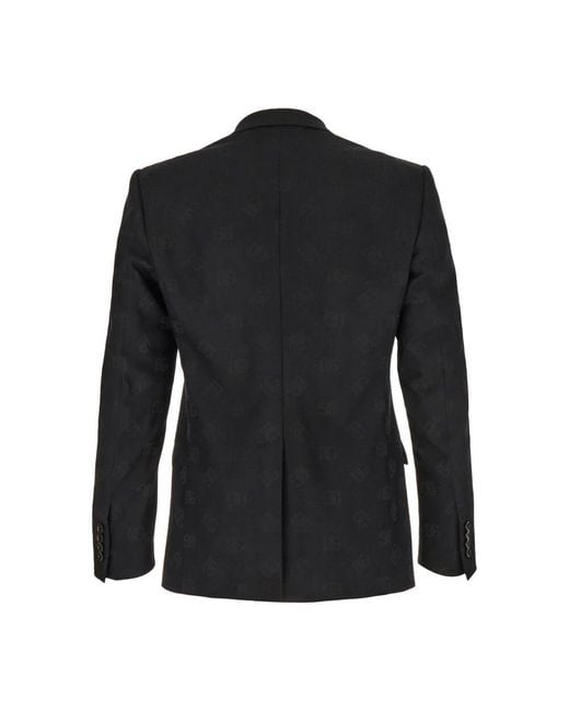 Blazers di Dolce & Gabbana in Black da Uomo
