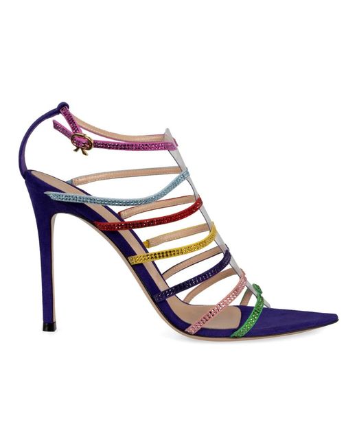 High Heel Sandals di Gianvito Rossi in Blue