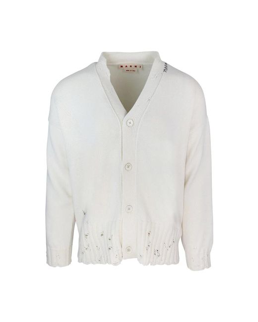 Knitwear > cardigans Marni pour homme en coloris White