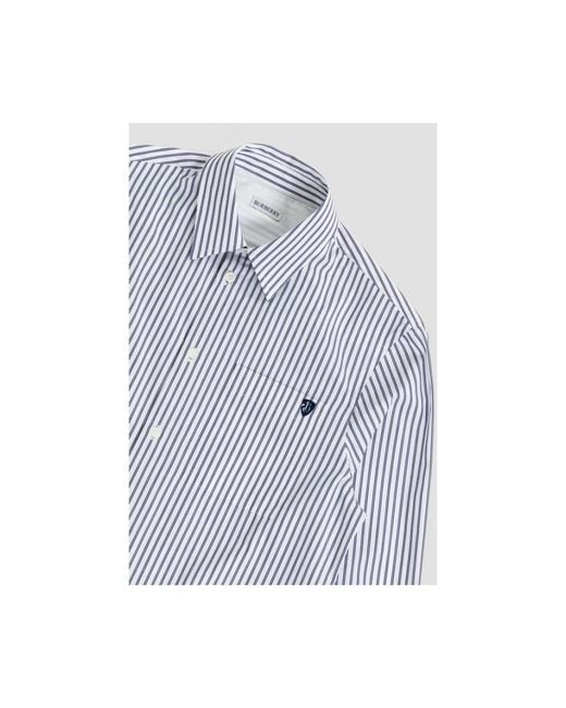Burberry Blue Casual Shirts for men
