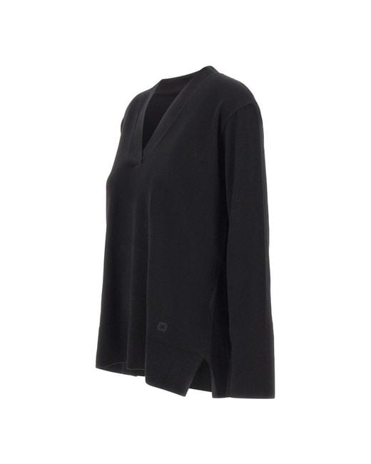 Elena Miro Black V-Neck Knitwear
