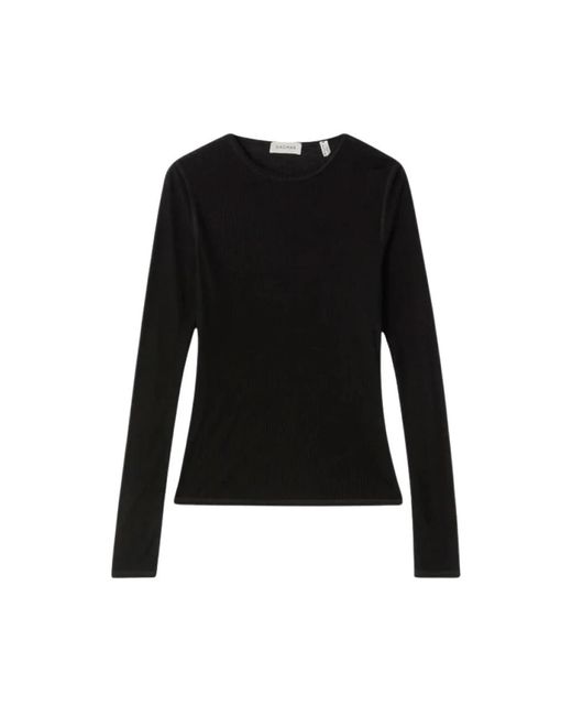 Dagmar Long Sleeve Top in het Black