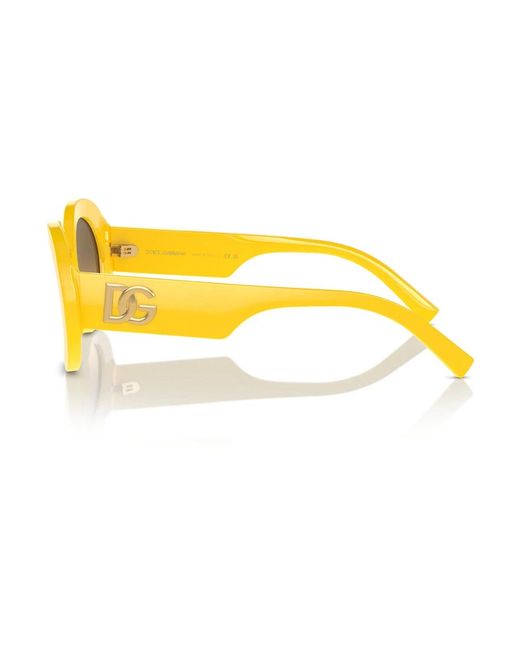 Dolce & Gabbana Yellow Moderne sonnenbrille modell 4448