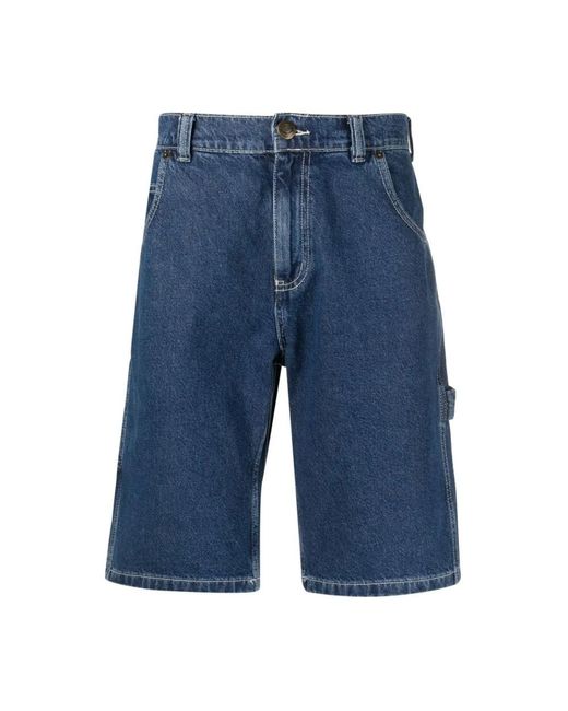 Dickies Blue Denim Shorts for men