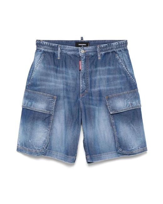 Denim Shorts DSquared² de hombre de color Blue