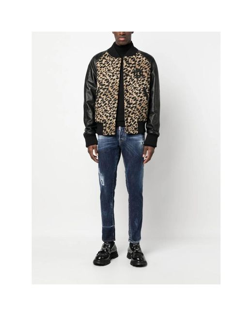 DSquared² Strickpullover mit rollkragen in Black für Herren