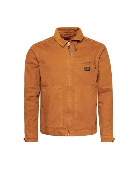 Superdry Brown Light Jackets for men