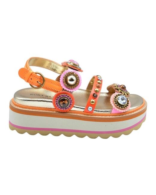 Kurt Geiger Orange Wedges