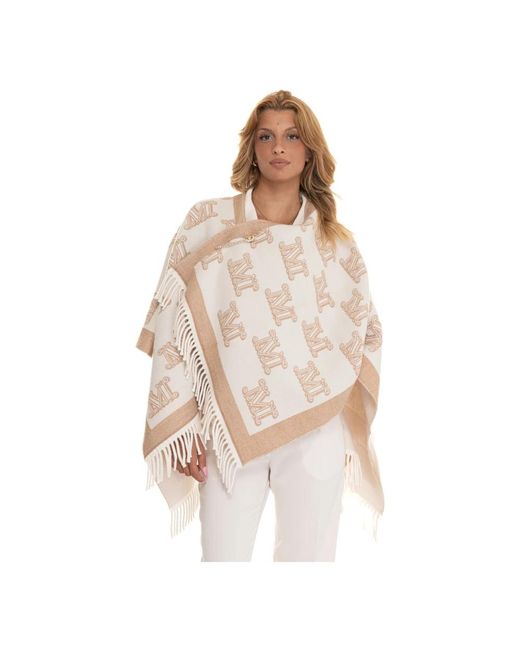 Max Mara White Ponchos